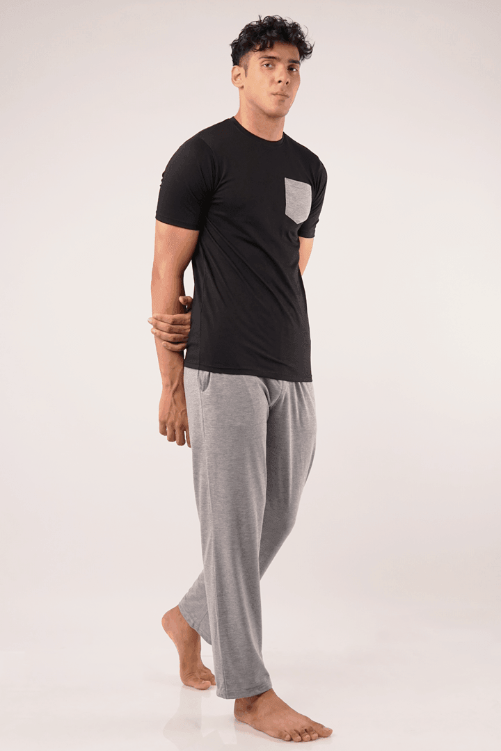 Soot Black Night Set-MENDEEZ-Pajama Sets