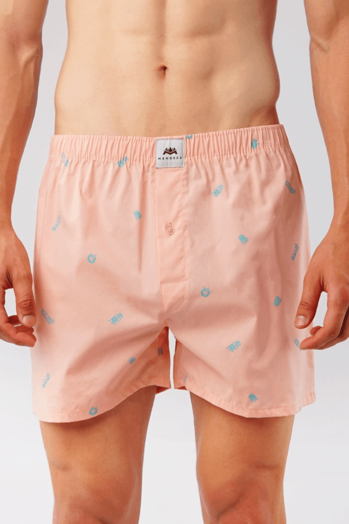 Summer Splash Woven Boxer Shorts-MENDEEZ-Boxers