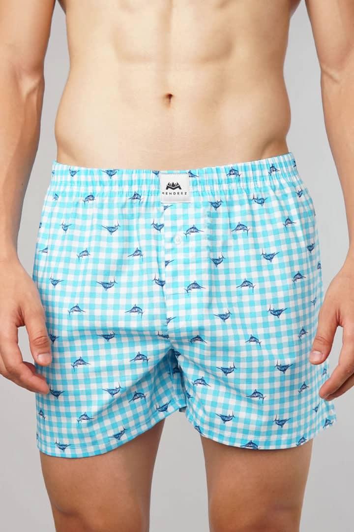 Swordfish Woven Boxer Shorts-MENDEEZ-Boxers