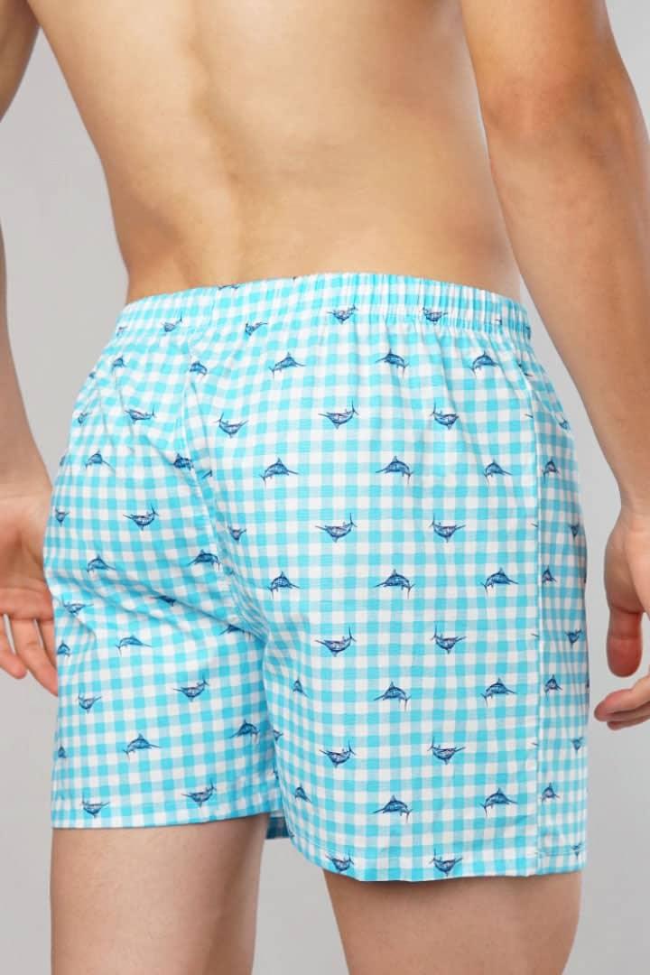 Swordfish Woven Boxer Shorts-MENDEEZ-Boxers