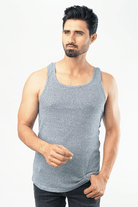 Ash Grey Textured Tank Top - Mendeez PK 