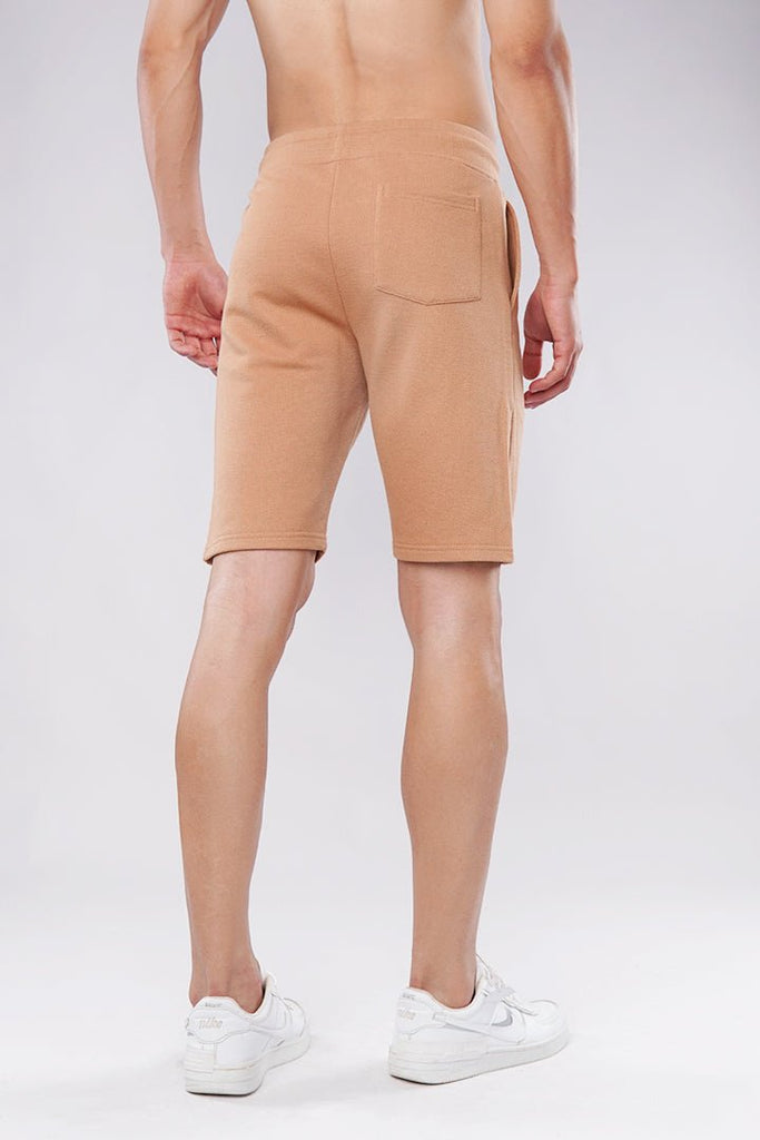 Taupe Terry Shorts-MENDEEZ-Shorts