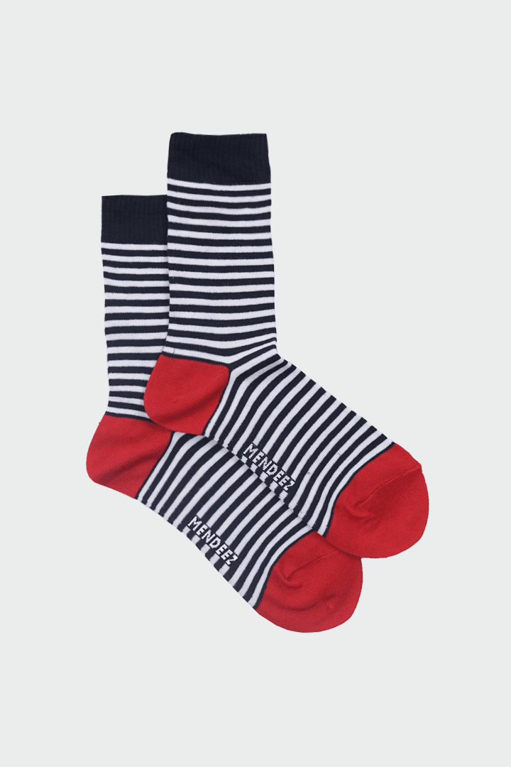 The Strippy Crew Socks-MENDEEZ-Socks