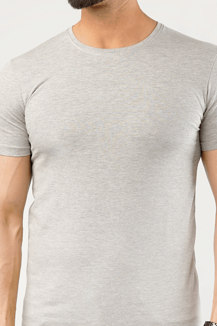 Undershirt Cotton Lycra -(Heather Grey)-MENDEEZ-Undershirt