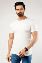 Undershirt Cotton Lycra - (White)-MENDEEZ-Undershirt