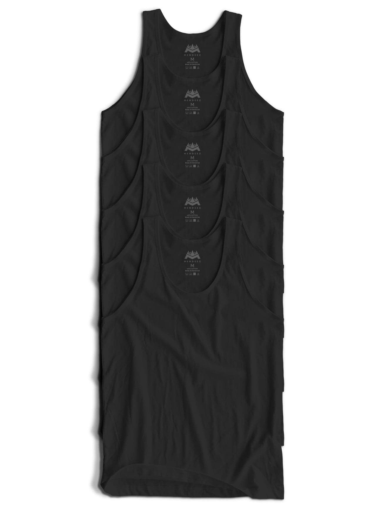 Pack 5 of Men Vest - Black (1368140775533)