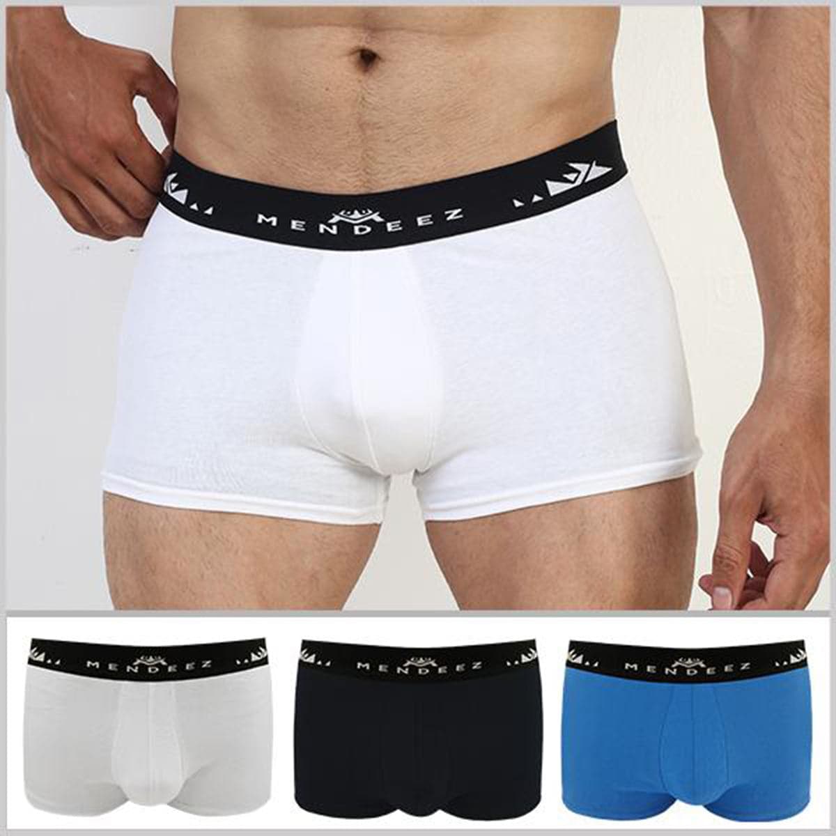 Pack of 3 Boxers Trunks - 3 Colours (1368136810605)