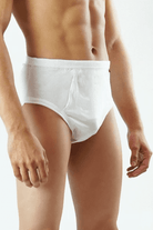 White Cotton Brief - Pack of 3 - MENDEEZ (1676609519725)