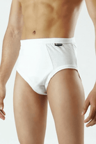 White Cotton Brief - Pack of 3 - MENDEEZ (1676609519725)