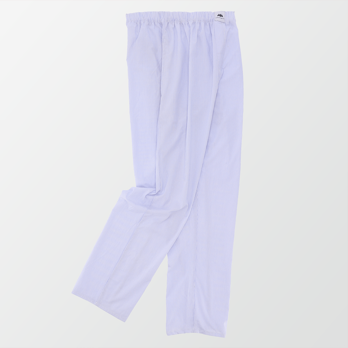 Woven Pajama Pants – White and Blue - MENDEEZ (4180537213037)