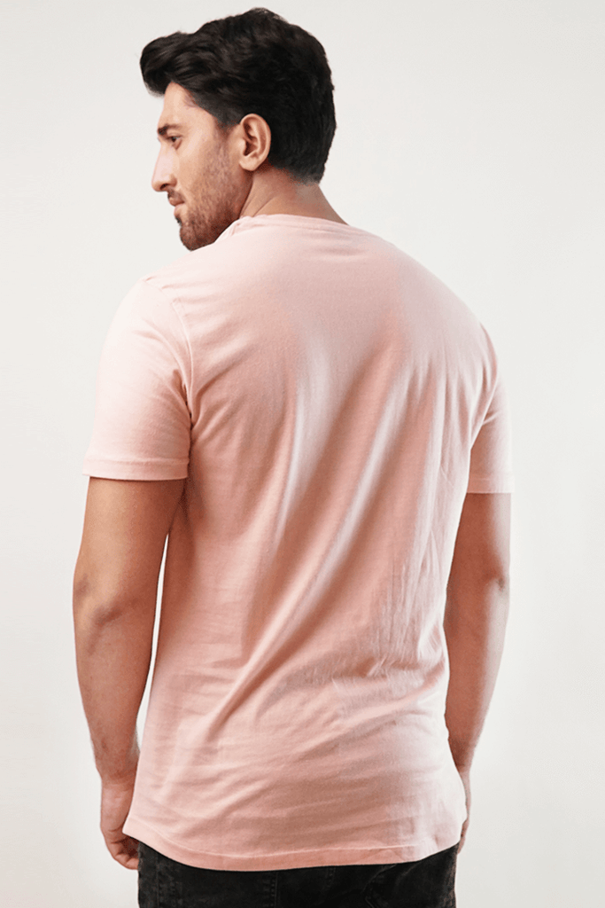 Xylo V-Neck Shirt - Pink-MENDEEZ-T-Shirts