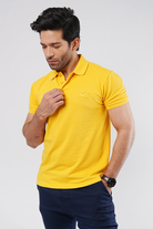 Cadmium Yellow Polo T-Shirt-MENDEEZ-T-Shirts