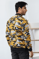 Yellow Camo Fleece Jacket-MENDEEZ-Jackets