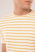 Yellow Stripes Half Sleeve T-Shirt-MENDEEZ-T-Shirts