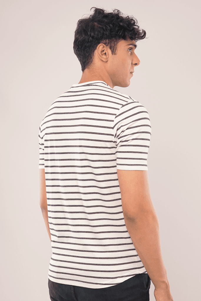 Zebra Stripes Half Sleeve T-Shirt-MENDEEZ-T-Shirts
